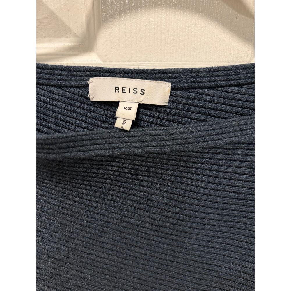 Reiss Lara Off Shoulder Ribbed Midi Dress - Picture 5 of 11